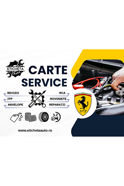 Eticheta Auto Carte service Ferrari