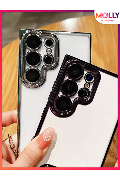 Molly Huawei P40 LİTE Için Kenarları Sierra Blue Lens Koruyuculu Lou Lazer Şeffaf Silikon Kılıf