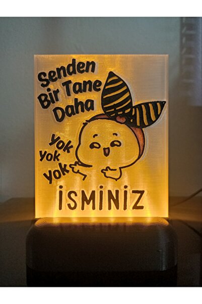 DÖNÜŞÜM ATÖLYESİ Kişiye Özel İsimli Hediyelik Kablolu Led Lamba - M10 - Sende...