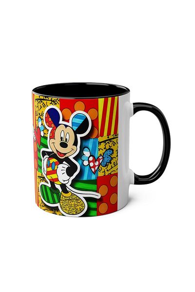 DUBLEMETRE Cute Mouse Printed Mug