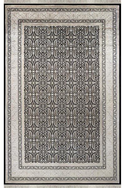 Apex Vendome Palace 5402 Siyah Krem Bambu Viskon Salon Halısı