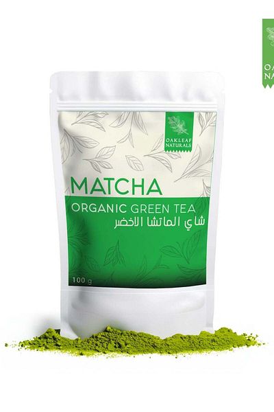 Oakley Oakleaf Naturals Premium Organic Matcha, Pure Green Tea Powder – 100g