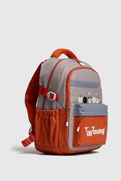 Fiyaka Young 51943 School Backpack Student Daily Travel Holiday Sports Walking Outing Orange