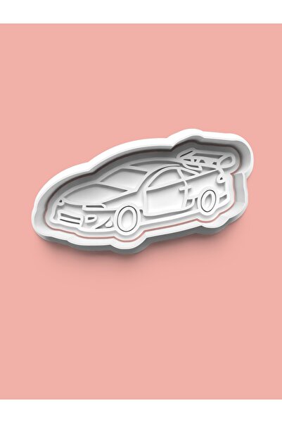 AKTASTORE قالب كوكيز سيارة السباق وقالب عجينة السكر 0420-4