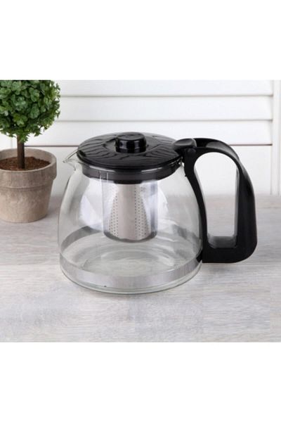 Hanedanev Heat Resistant Glass Teapot with Strainer 900 ml Tea Maker Tea Maker Teapot Teapot 900 ml