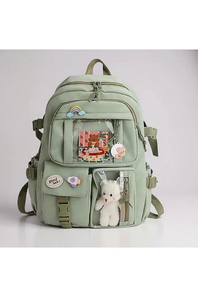 samilon Kawaii Tablet Compartment Durable Oxford College Bag Pen Holder Is a Gift