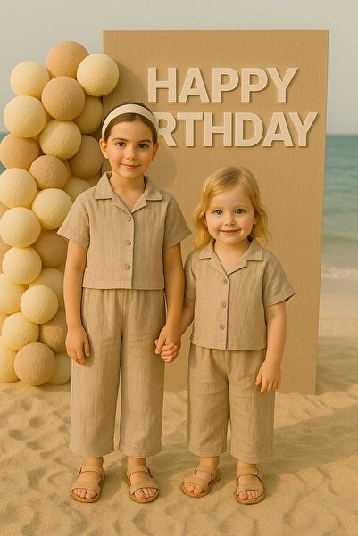 RONYPONY ✨   Set pentru copii din muselină 100% bumbac – confortabil și elegant pentru vară