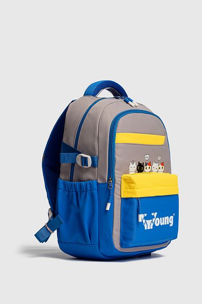 Fiyaka Young 51943 School Backpack Student Daily Travel Holiday Sports Walking Outing Blue