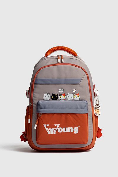 Fiyaka Young 51943 School Backpack Student Daily Travel Holiday Sports Walking Outing Orange