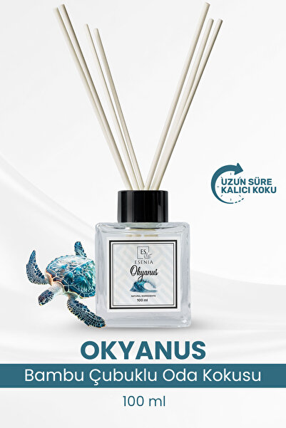 ESENIA Okyanus Kare Bambu Çubuklu Oda Kokusu-Ocean Bamboo Reed Diffuser 100ml