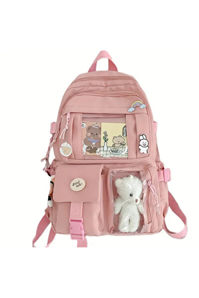 samilon Kawaii Tablet Compartment Durable Oxford College Bag Pen Holder Is a Gift