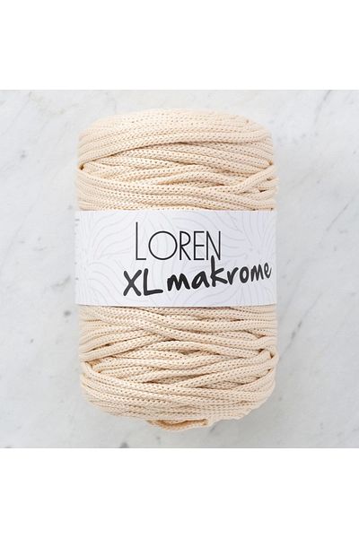 mivento Loren XL Macrame Light Beige Hand Knitting Lanyard - R040 - 33705