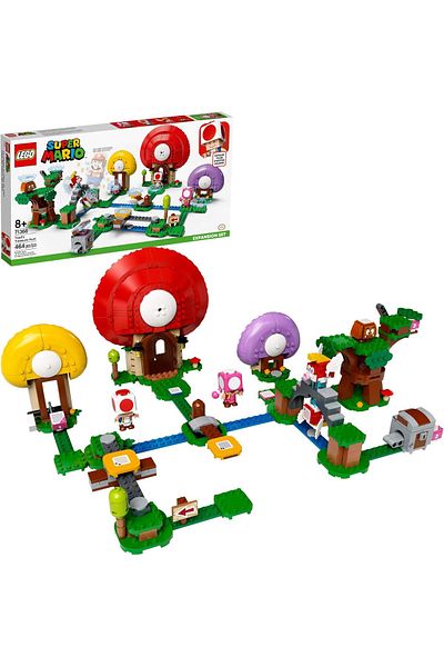 LEGO Super Mario Toad’s Treasure Hunt Expansion Set 71368 Building Kit; Toy for Kids to Boost Thei