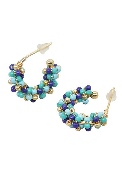 DOĞALYA Women's Sand Bead Earrings