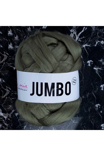 TİCARETSEPETİM La Mia Jumbo Green Giant Wool Hand Knitting Lanyard - J3