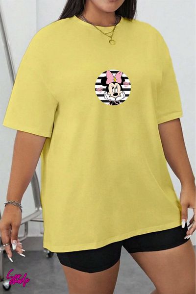 SevMode In the Cart, 1 T-Shirt Is a Gift for Purchases of 5 or More - Cartoon Character Printed Large Size T-Shirt