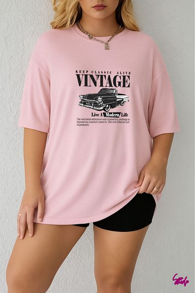 SevMode 1 T-Shirt Is a Gift for Purchases of 5 or More in the Cart - Vintage Printed Large Size T-Shirt