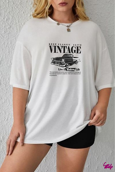 SevMode 1 T-Shirt Is a Gift for Purchases of 5 or More in the Cart - Vintage Printed Large Size T-Shirt