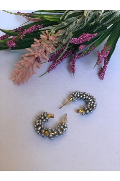 DOĞALYA Women's Sand Bead Earrings