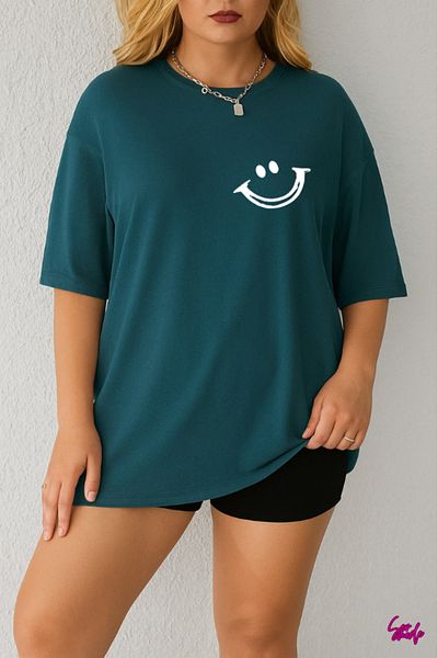 SevMode 1 T-Shirt Is a Gift for Purchases of 5 or More in the Cart - Smile Printed Large Size T-Shirt