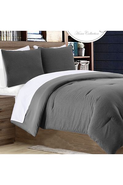 Cottage 3 Pieces Jacquard Comforter King Size Gray