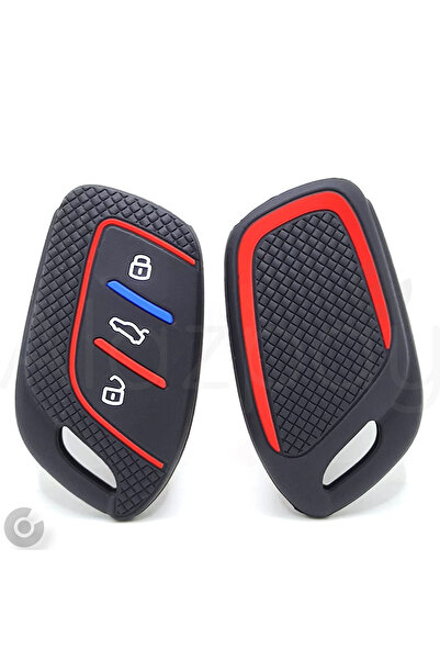 Alazpay MG Hs Zs Zx Gt Ev Mg5 Mg6 Roewe Rx3 Rx5 I5 Erx5 I5 I6 غطاء مفتاح منقوش من السيليكون (أسود)