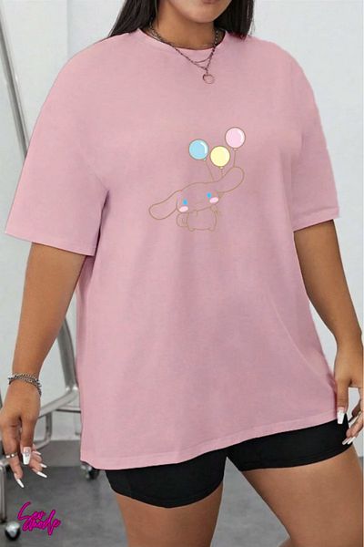SevMode In the Cart, 1 T-Shirt Is a Gift for Purchases of 5 or More - Cartoon Character Printed Large Size T-Shirt