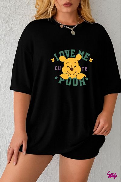 SevMode Love Me Pooh Printed T-Shirt