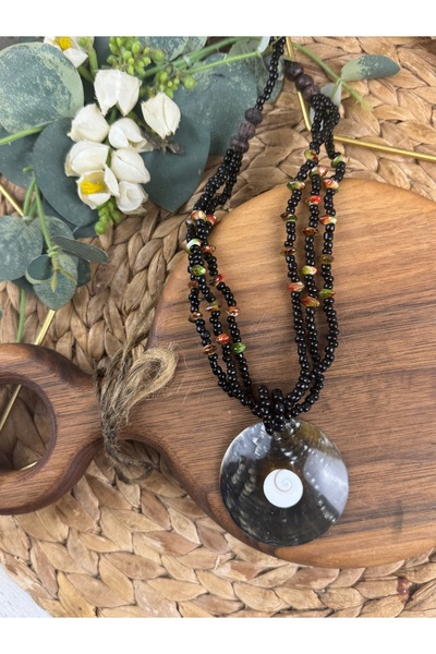 SEDEF TAKI Denizkabuğu taşlı kolye