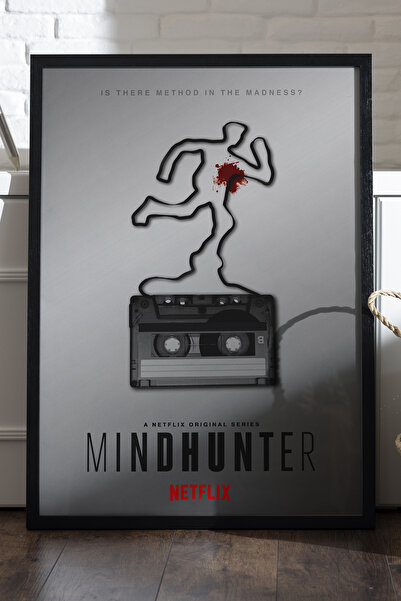 Duvarda Poster Mindhunter cu ramă din lemn negru, pictură murală cu tematică ...