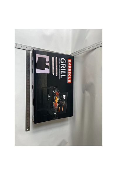 victiny Grătar portabil, pliabil, tip servietă, cu accesorii de gătit incluse, fabricat din metal,