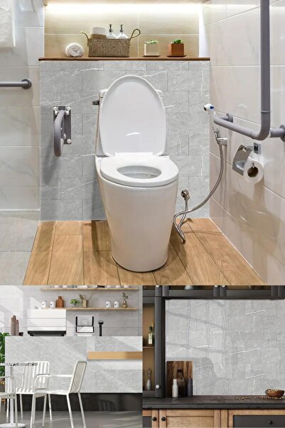 Yu Su Tools 5 Adet Granit Görünümlü Kendinden Yapışkanlı Duvar Kaplama – Banyo, Mutfak ve Yaşam Alanları İçin