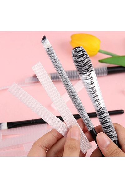 Beruflic Makeup Eyeshadow Blush Contour Eyeliner Brush Supplies Products Protective Mesh Cover Mesh Case Set 20pcs