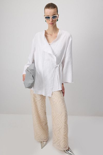 Touché Privé 100% Linen Cruvaze Kimono