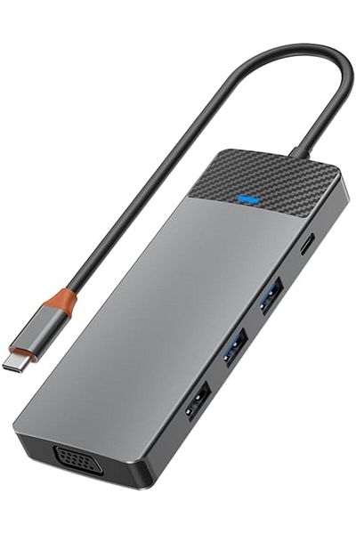 WIWU Linker A921HV 9 In 1 USB-C Hub - Grey