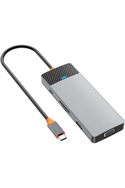 WIWU Linker A921HV 9 In 1 USB-C Hub - Grey
