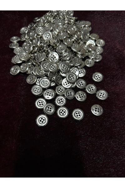 e tuhafiye 6 butoane de culoare argintie (17 mm)