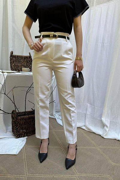 lizge giyim High Waist Draped Pants