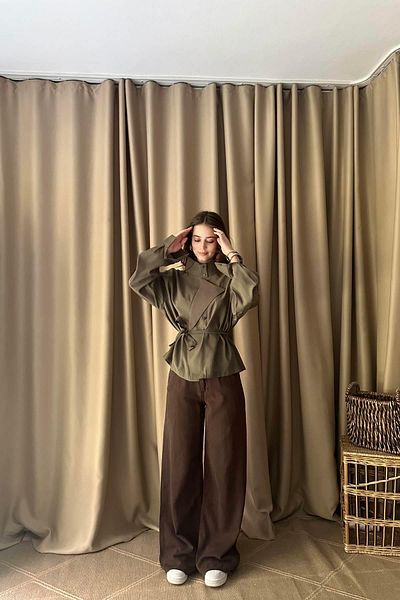 lizge giyim Cotton Trousers with Secret Pocket