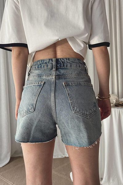 lizge giyim Paçasi Seamless Short Jeans Shorts