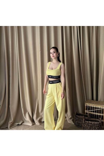 lizge giyim RUBBER DETAIL PANT
