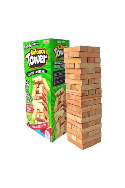 Art Tone Balance Game Hed023 Wooden Tower 54 Pieces 3+ (Price Is for 1 Piece)