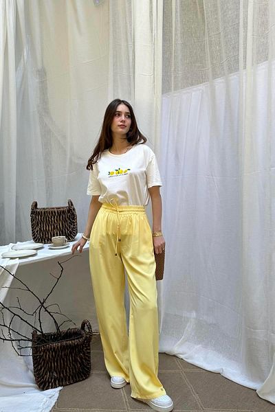 lizge giyim ELASTIC WAIST LOOSE PANTS