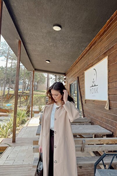 lizge giyim ASTARLI TRENCH