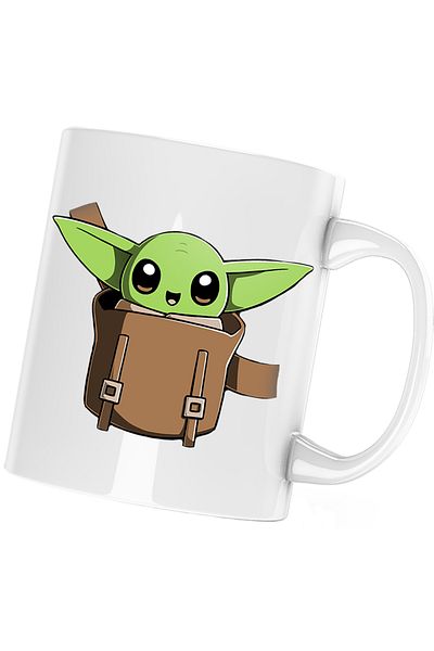 OEM Cana Baby Yoda Cute Pocket, Mandalorian, alba, 330 ml
