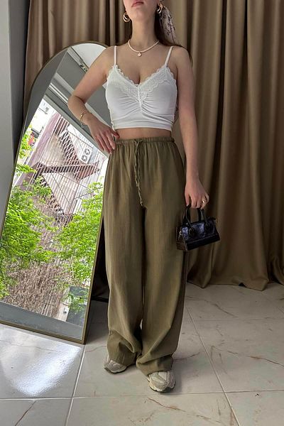 lizge giyim Lace Detail Top
