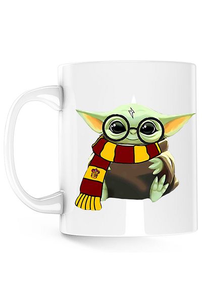 OEM Cana Baby Yoda Harry Potter Cute, Mandalorian, alba, 330 ml
