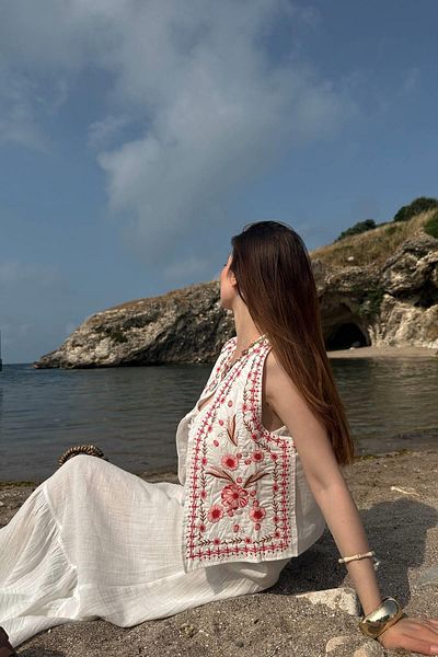 lizge giyim Embroidery Detailed Vest