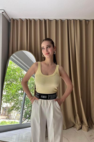 lizge giyim U Neck Strapless Tank