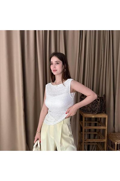 lizge giyim Boat Collar Lace Top